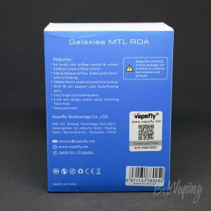 Упаковка Vapefly Galaxies MTL RDA