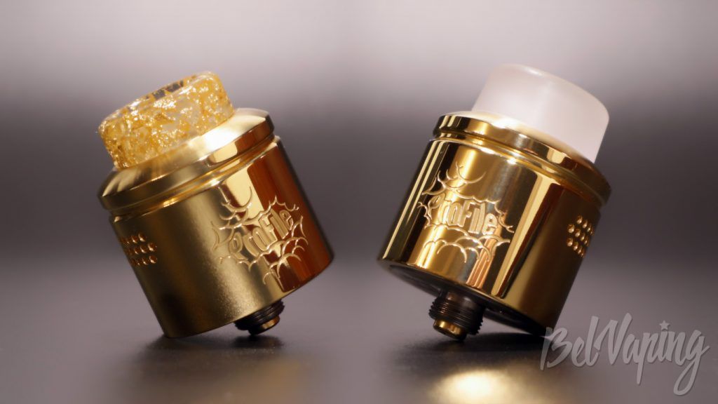 Wotofo PROFILE RDA - внешний вид с разными дриптипами