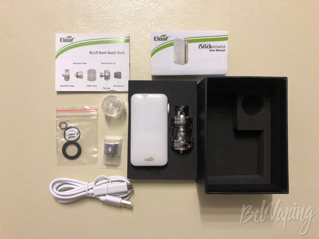 Комплект набора Eleaf iStick NOWOS with ELLO Duro обзор-2