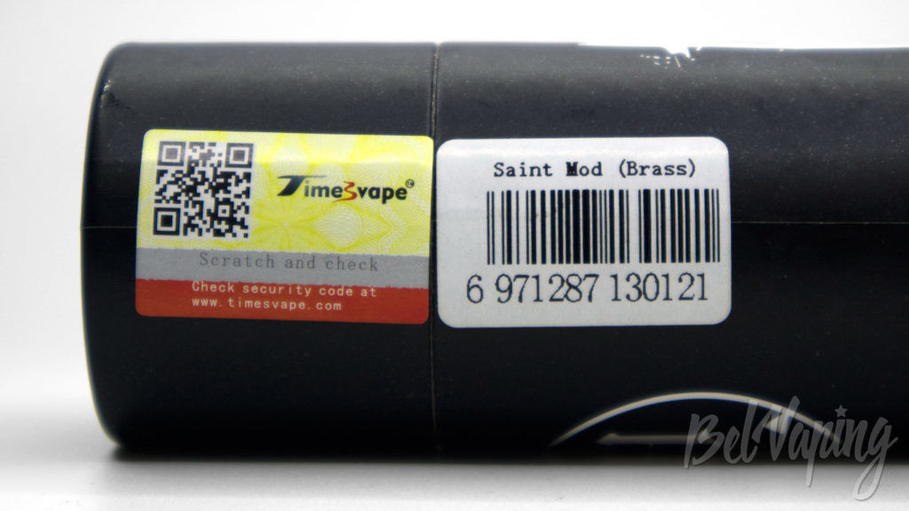 TimesVape SAINT - информация на упаковке