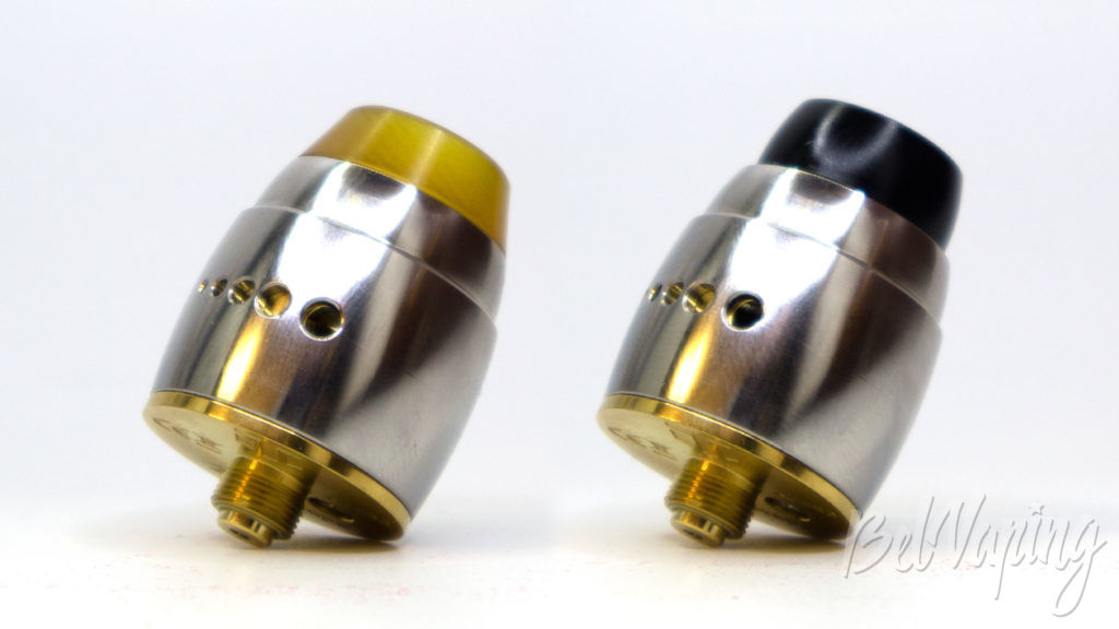 Timesvape TV Single coil RDA - вид с разными дриптипами