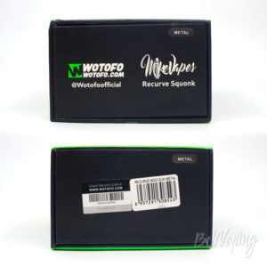 Wotofo RECURVE Squonk Mod - упаковка