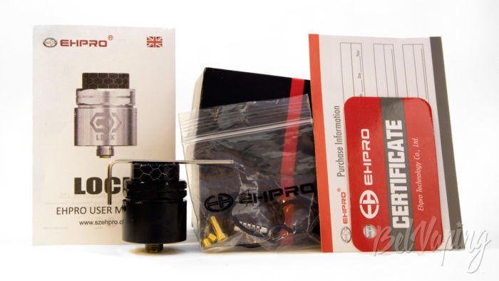 Ehpro LOCK RDA - комплект поставки