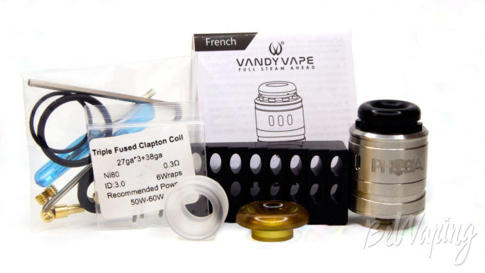 Vandy Vape PHOBIA 2 RDA - комплект поставки