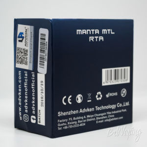 Упаковка ADVKEN Manta MTL RTA