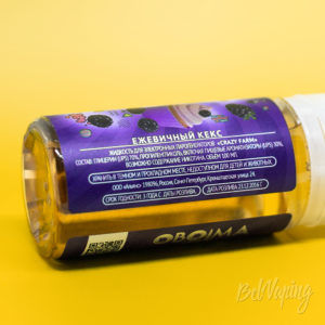 Этикетка жидкости Crazy Farm от Oboima Liquid