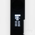Экран Hugsvape Surge Squonk Mod в режиме термоконтроля на нержавейке