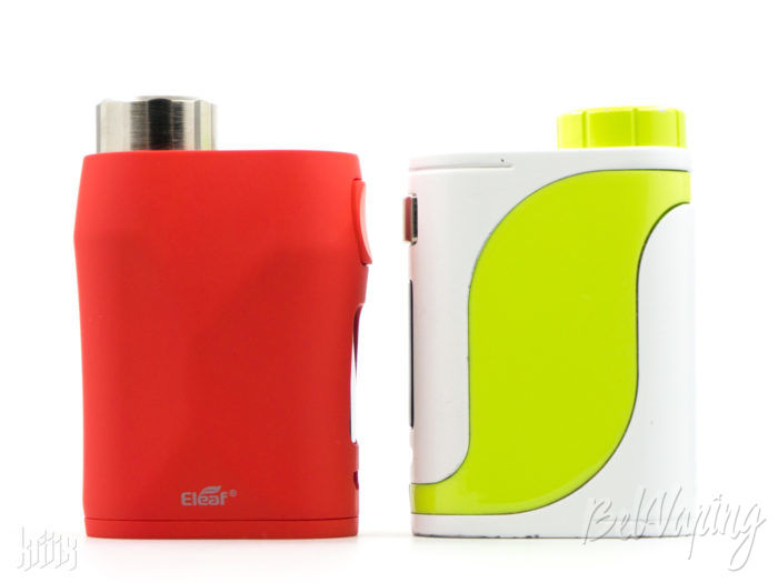 Сравнение размеров iStick Pico X (слева) и iStick Pco 25