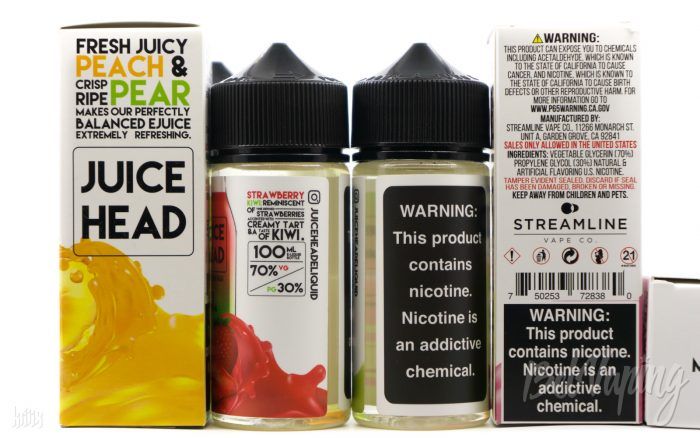 Упаковка и этикетка жидкости Juice Head