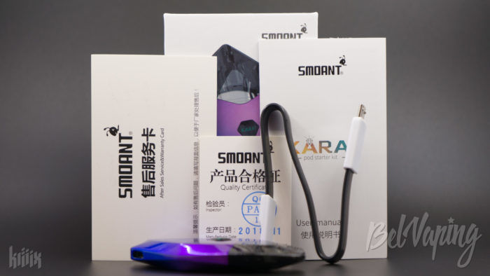 Комплектация Smoant Karat Pod