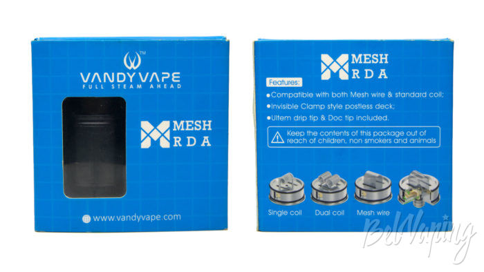 VandyVape MESH RDA - упаковка