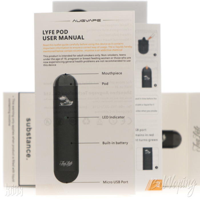 Инструкция Augvape Lyfe Pod System