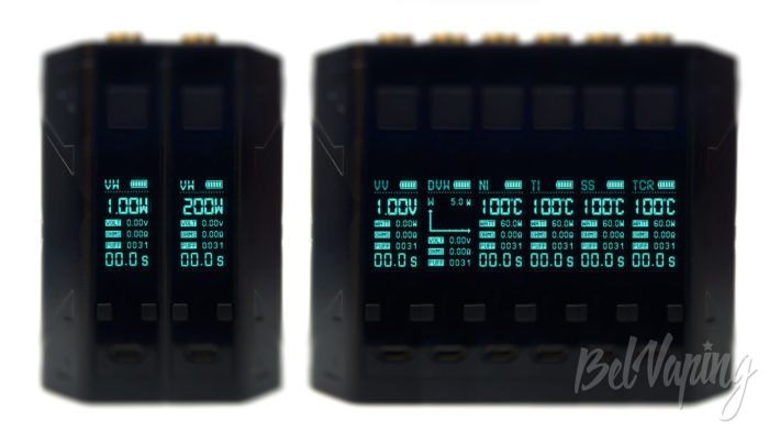 Smoant BATTLESTAR QSUONKER MOD - интерфейс