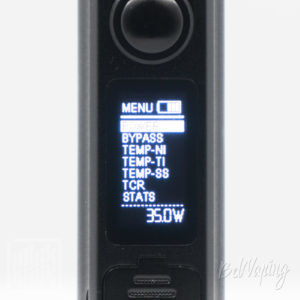 Меню боксмода Topside Squonk Mod