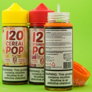Тара и этикетка жидкости 120 POP Series E-juice