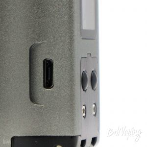 Кнопки управления и разъем micro USB в Dovpo Topside Dual Squonk Mod