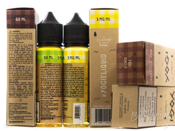 Упаковка, тара и этикетка Yogi Eliquid