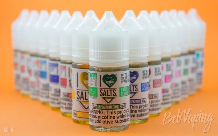 Линейка жидкости I Love Salts от Mad Hatter Juice