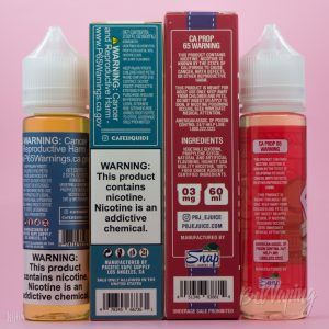 Упаковка и этикетка жидкости Snap Liquids