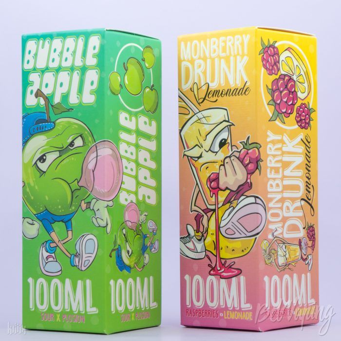 Жидкости Bubble Apple и Monberry Drunk