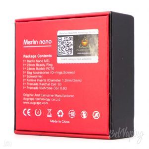 Упаковка Augvape Merlin Nano MTL RTA
