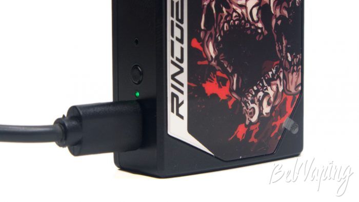 Rincoe TIX POD KIT- индикация зарядки