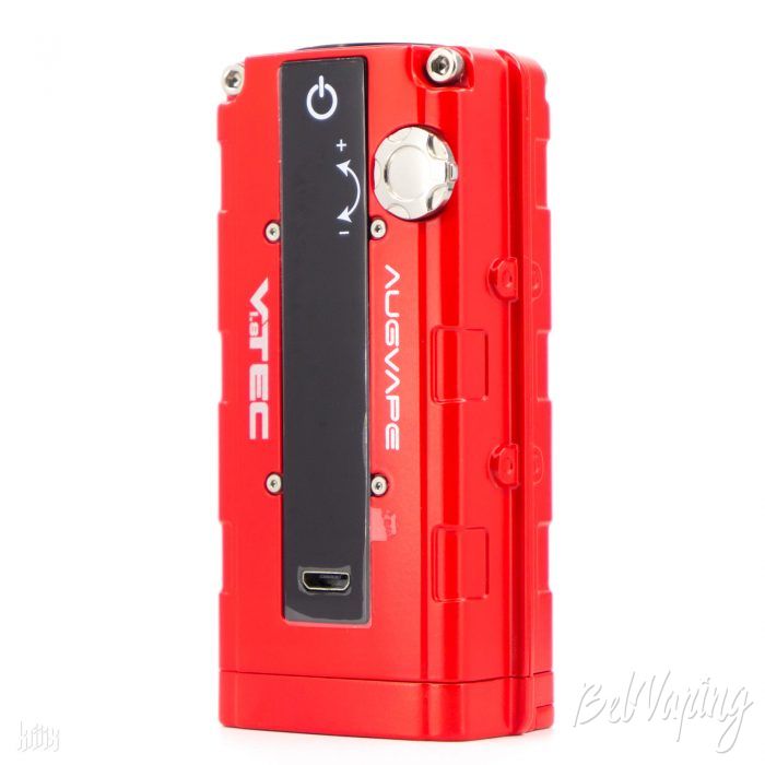 Обозначение элементов управления на наклейке экрана Augvape VTEC 1.8 Mod
