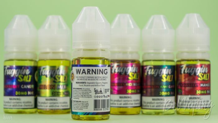 Этикетка жидкости Fuggin Vapor Salts