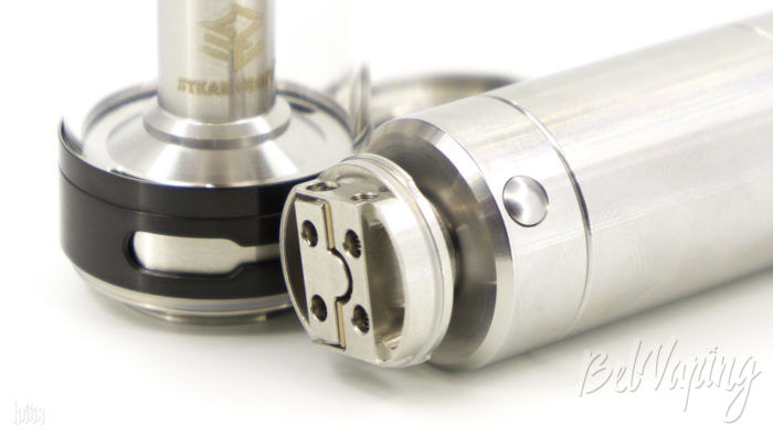 Установка базы Aromamizer Plus RDTA на батарейный блок