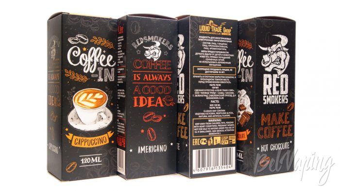 Жидкости COFFEE IN от Red Smokers - упаковка