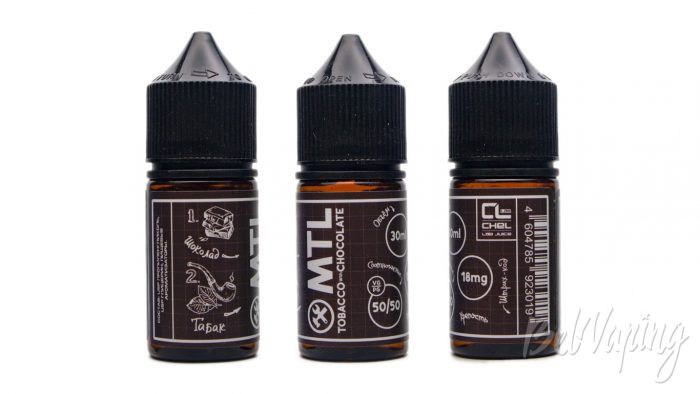 Жидкости MTL от ChelLab - вкус TOBACCO with CHOCOLATE