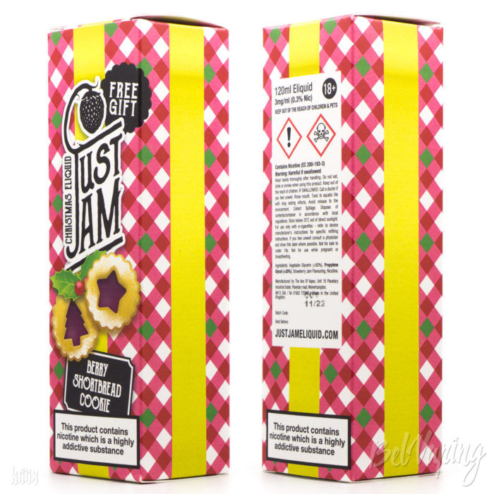 Упаковка жидкости Berry Shortbread Cookie 120ml by Just Jam E-Liquid