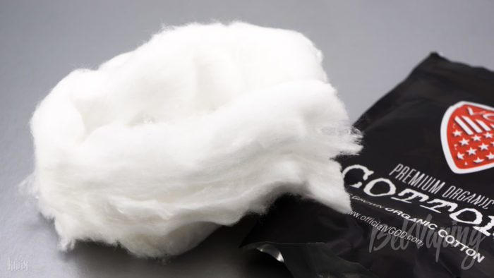 Внешний вид хлопка VGOD Premium Organic Vape Cotton