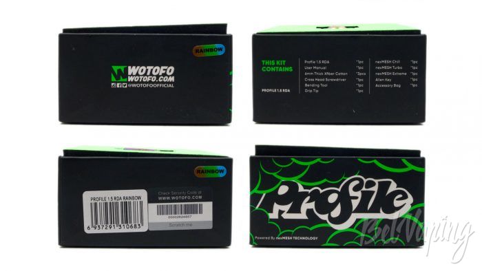 Wotofo PROFILE 1.5 RDA - упаковка