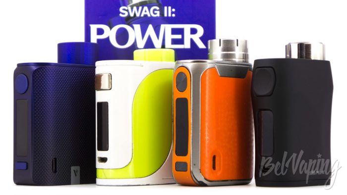 Сравнение размеров (слева направо): SWAG 2 MOD, iStick Pico 25, SWAG 80W (1), iStick Pico X