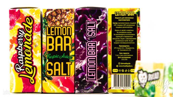 Упаковка жидкости Dread Lemon Bar