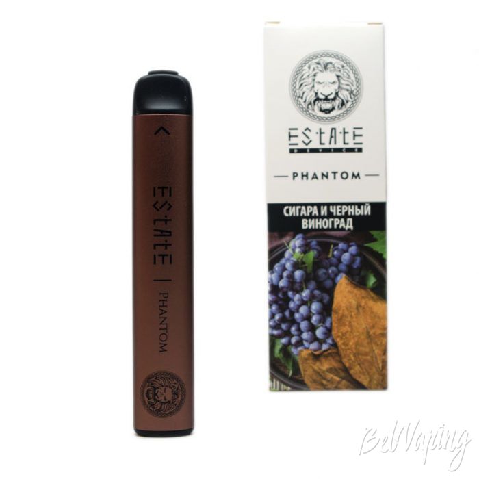 Estate PHANTOM pod - вкус СИГАРА И ЧЕРНЫЙ ВИНОГРАД