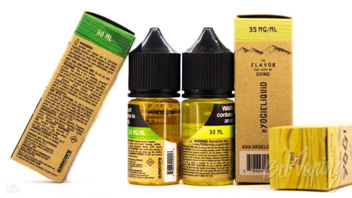 Упаковка, тара и этикетка Yogi Farms Salts E-Liquid