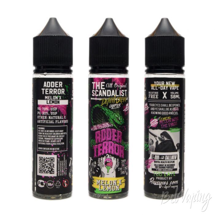 Жидкости THE SCANDALIST от RuVapes - вкус ADDER TERROR