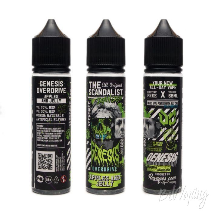 Жидкости THE SCANDALIST от RuVapes - вкус GENESIS OVERDRIVE
