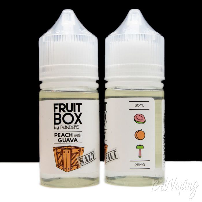Солевые жидкости FRUIT BOX - вкус PEACH WITH GUAVA