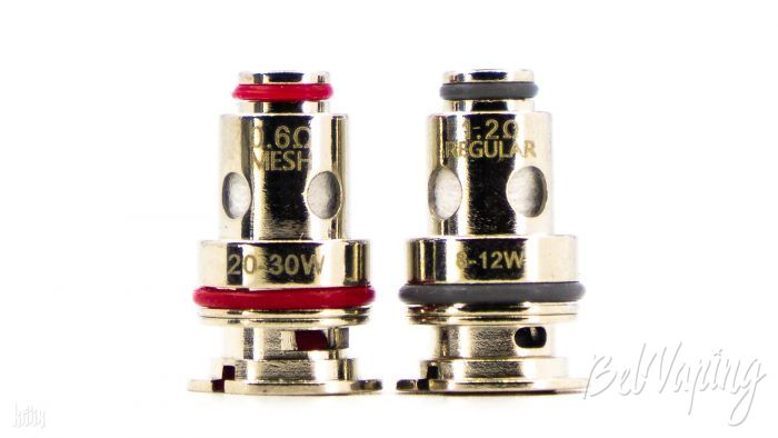 Комплектные испарители GTX к картриджу Vaporesso Target PM30: GTX 0.6Ω MESH COIL (20–30W) и GTX 1.2Ω REGULAR COIL (8-12W)