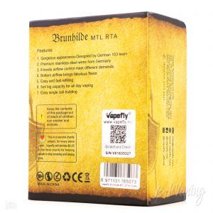 Упаковка Brunhilde MTL RTA