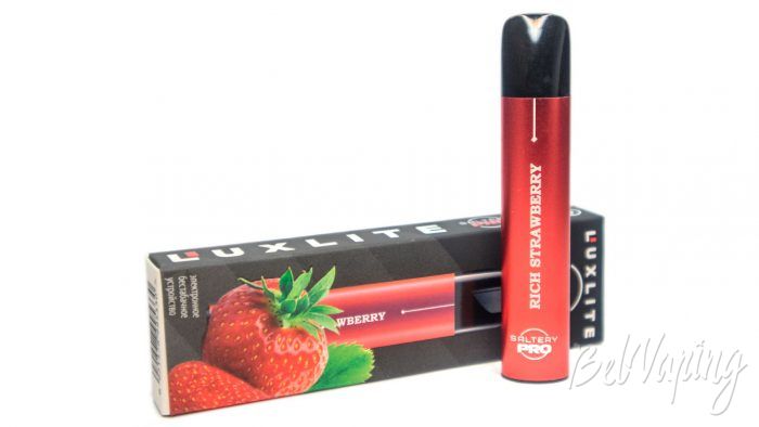 Одноразки Luxlite SALTERY PRO от HQD - вкус Насыщенная клубника