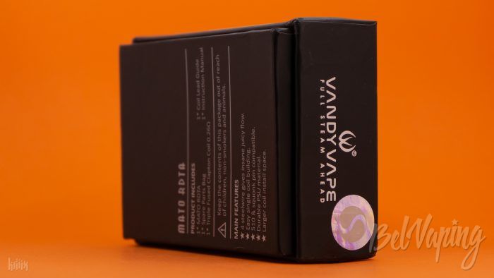 Упаковка Vandy Vape MATO RDTA снизу