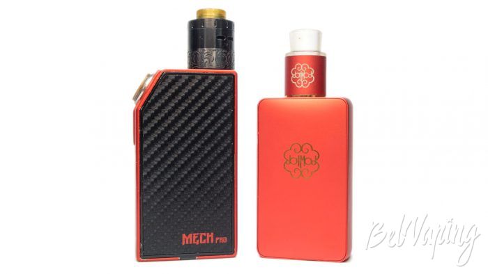 Geek Vape MECH PRO - сравнение размеров