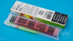 Внешний вид упаковки Juice Head от Cali Bars сзади