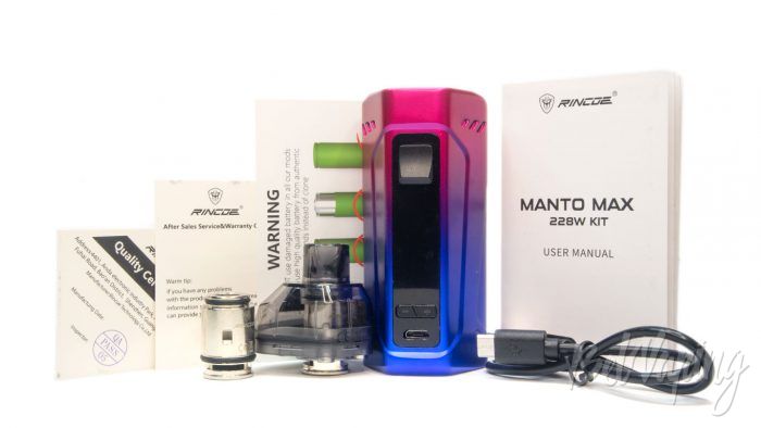 Rincoe MANTO MAX 228W KIT - комплект поставки