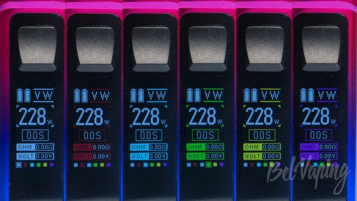 Rincoe MANTO MAX 228W KIT - интерфейс