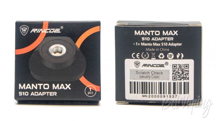 Rincoe MANTO MAX 510 Adapter - упаковка